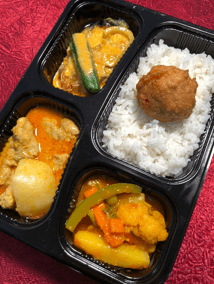 Chicken & Fish Deepavali Bento