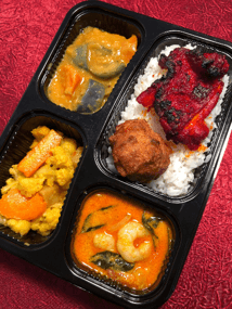 Chicken & Prawn Deepavali Bento