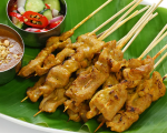 Chicken Satay served with Peanut Sauce